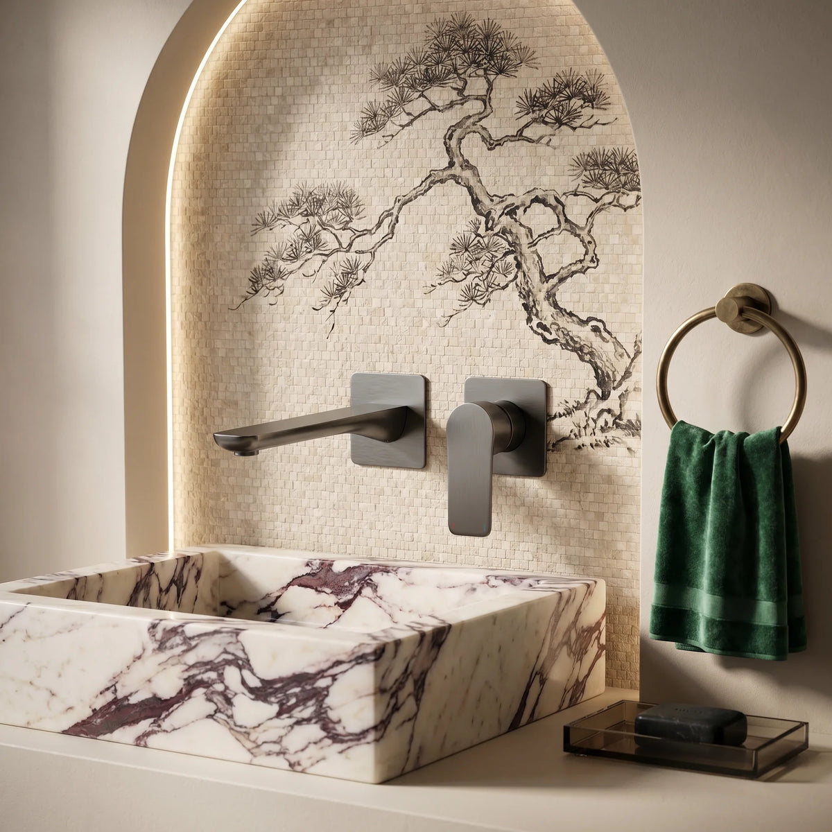 Nile Style Wall Faucet - Gun Metal | Yoso