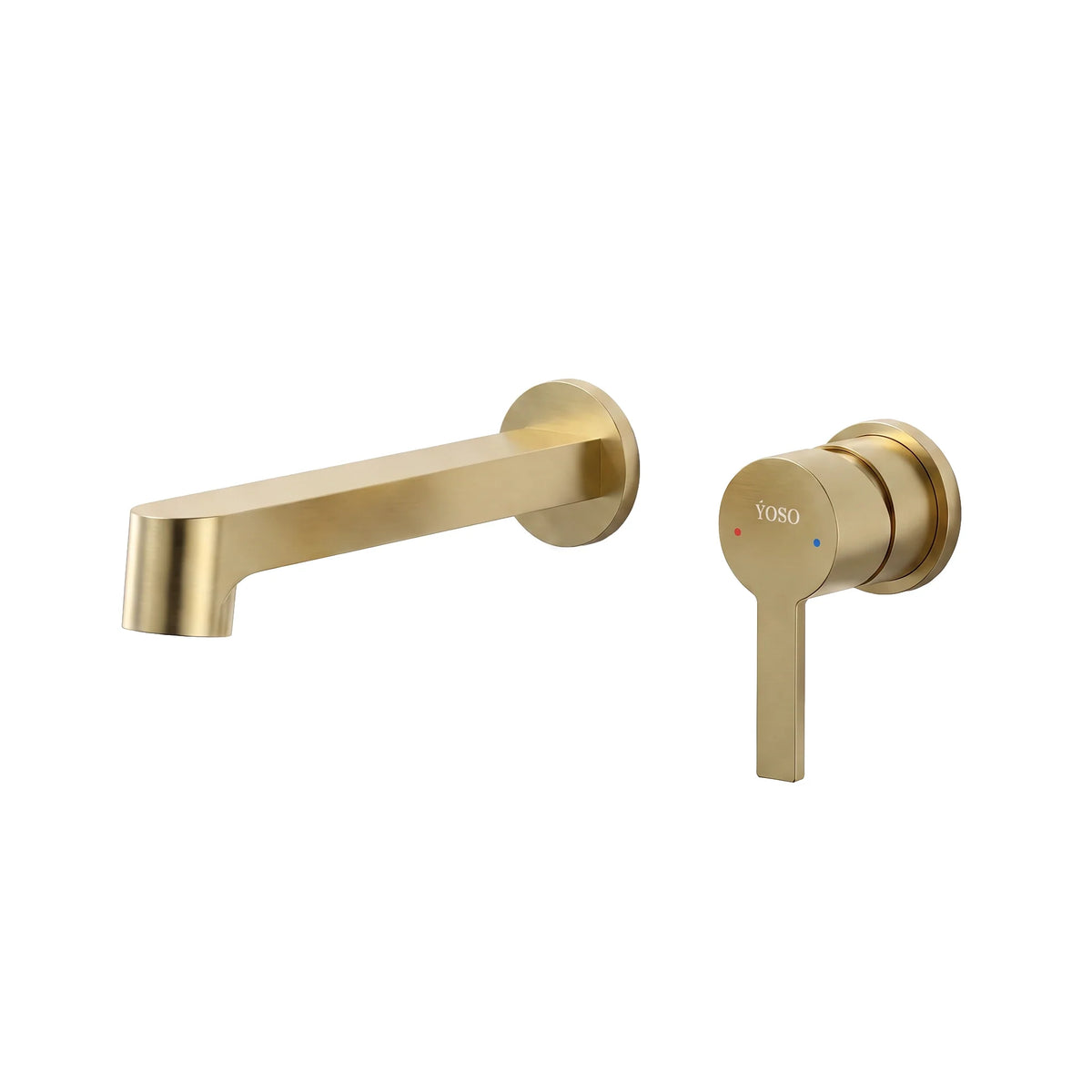 Paris Wall Mounted Basin Mixer - Brushed Gold | Yoso
