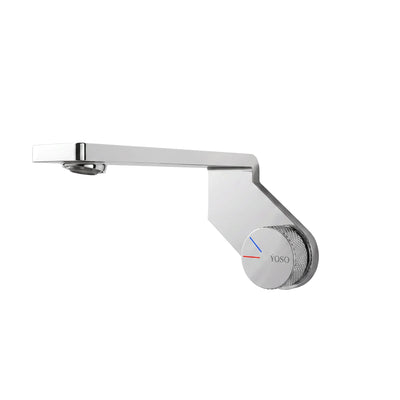 Pisa Wall Mounted Basin Mixer - Chrome | Yoso
