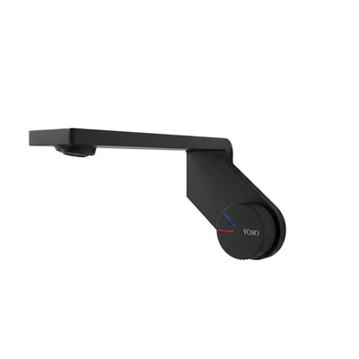 Pisa Wall Mounted Faucet Basin Mixer -  Matt Black | Yoso