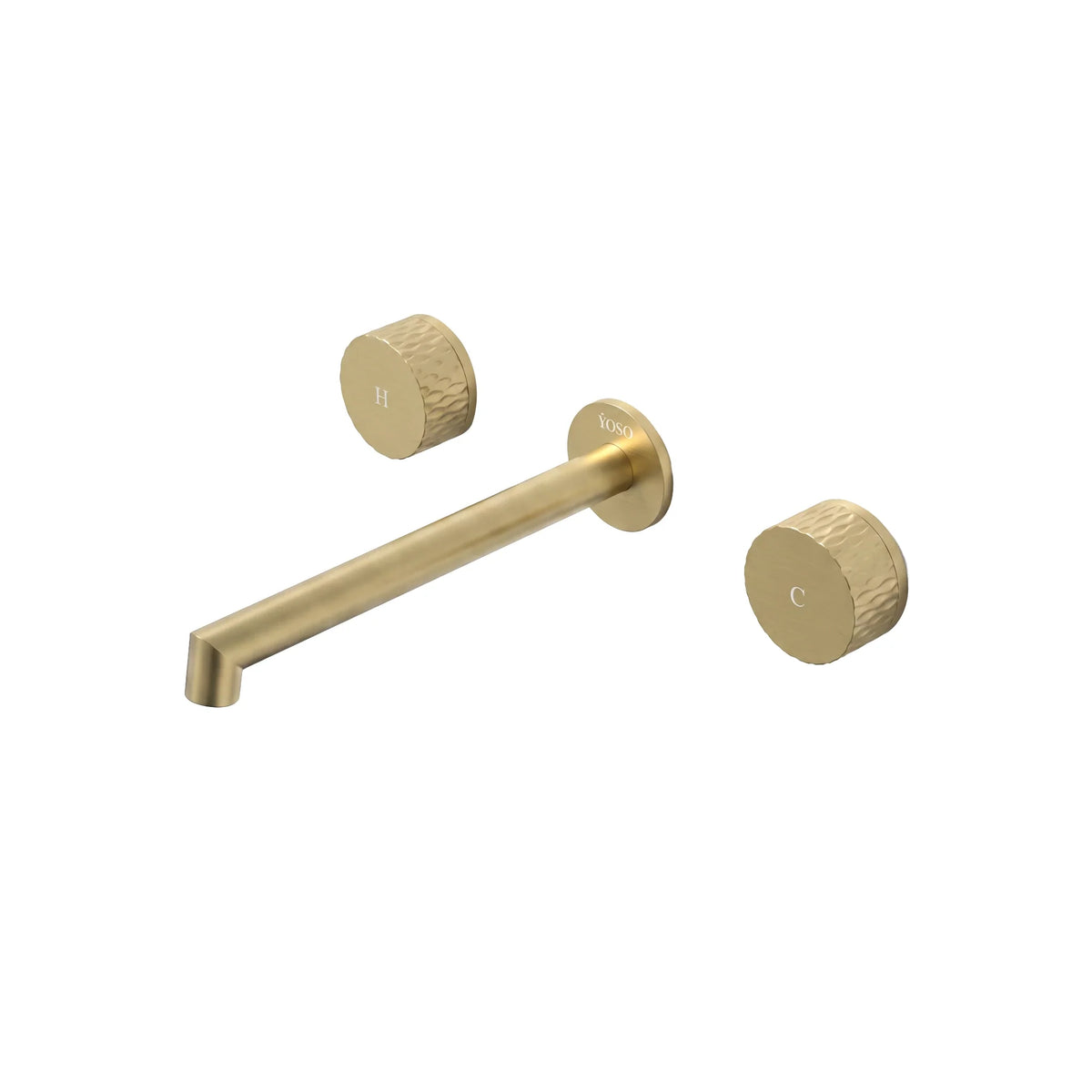 Seattle Wall Mounted Basin Mixer - Brushed Gold | Yoso