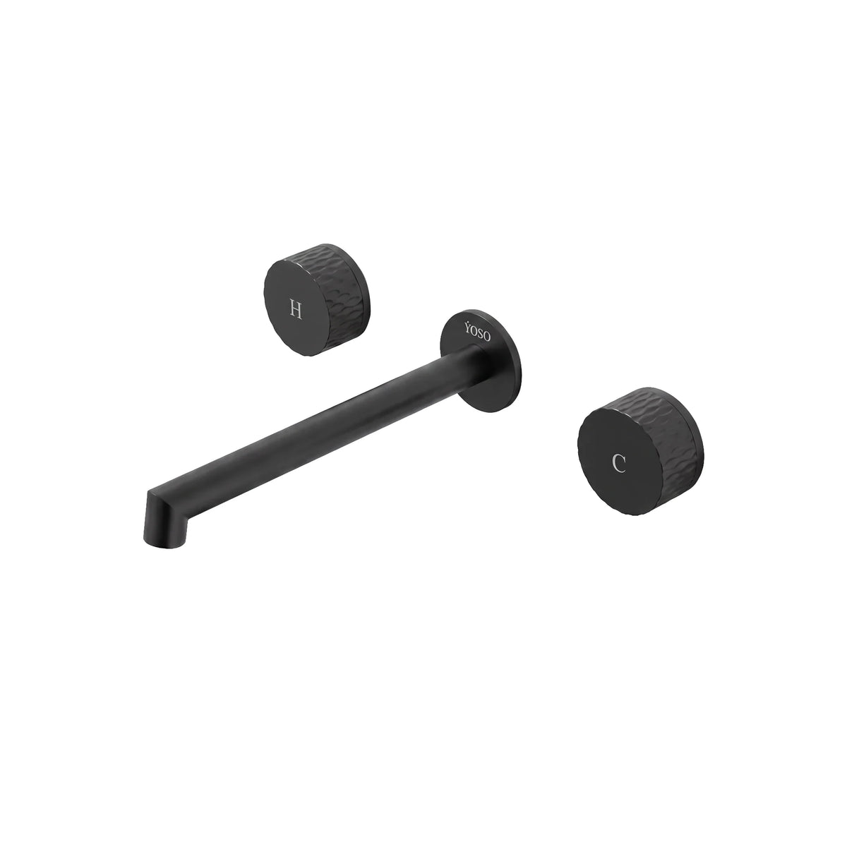 Seattle Wall Mounted Basin Mixer - Matt Black | Yoso