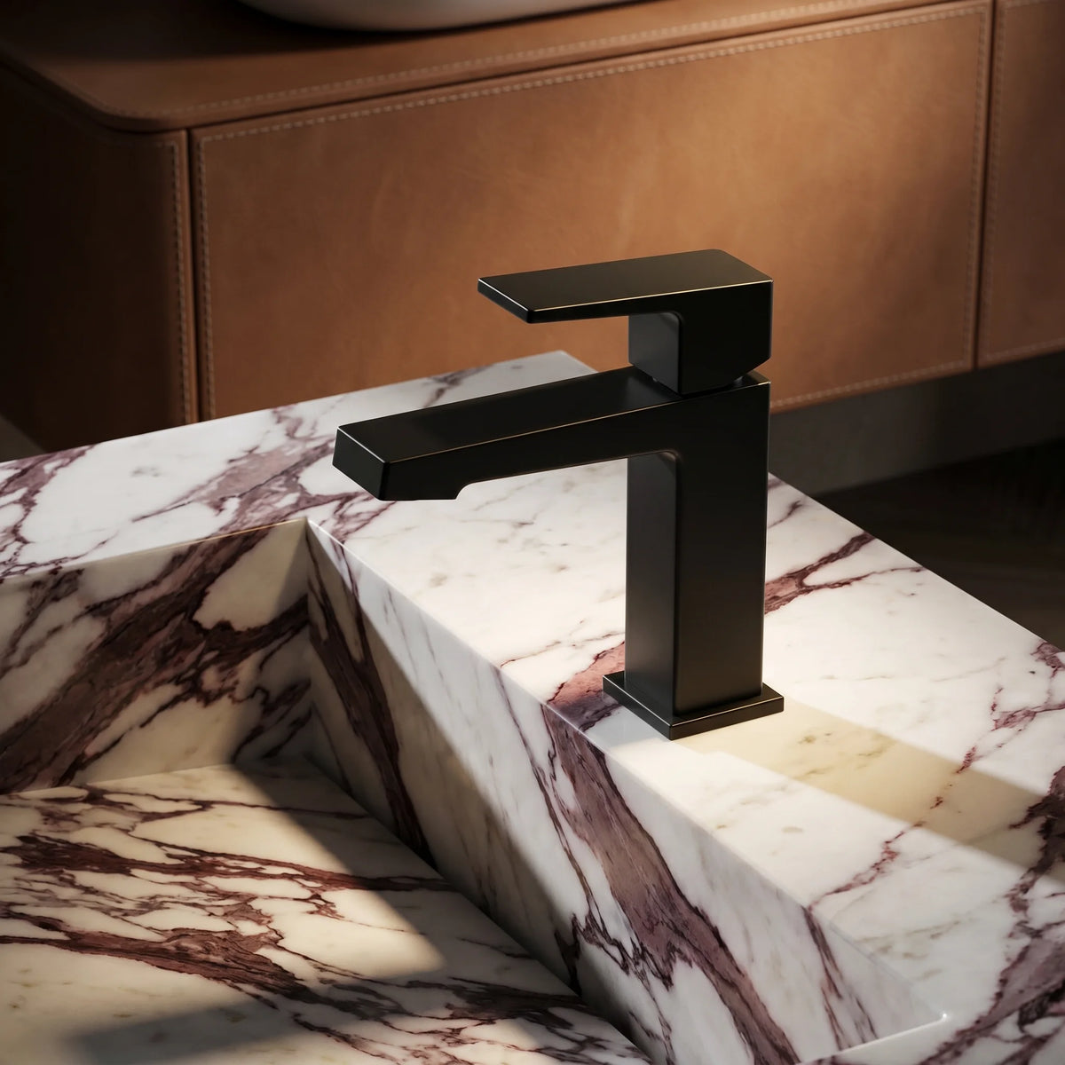 Texas Basin Mixer — Standard Height - Matt Black | Yoso