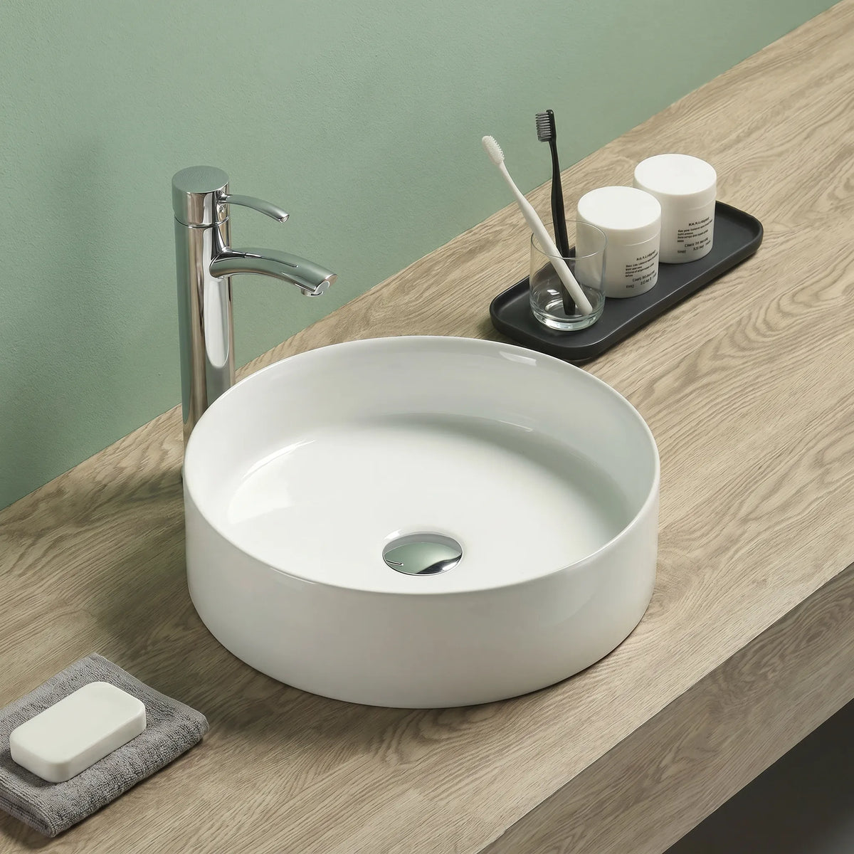 Forma Cylindrical Round Top Basin